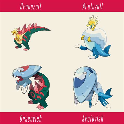 pokemon sword all fossil combinations.